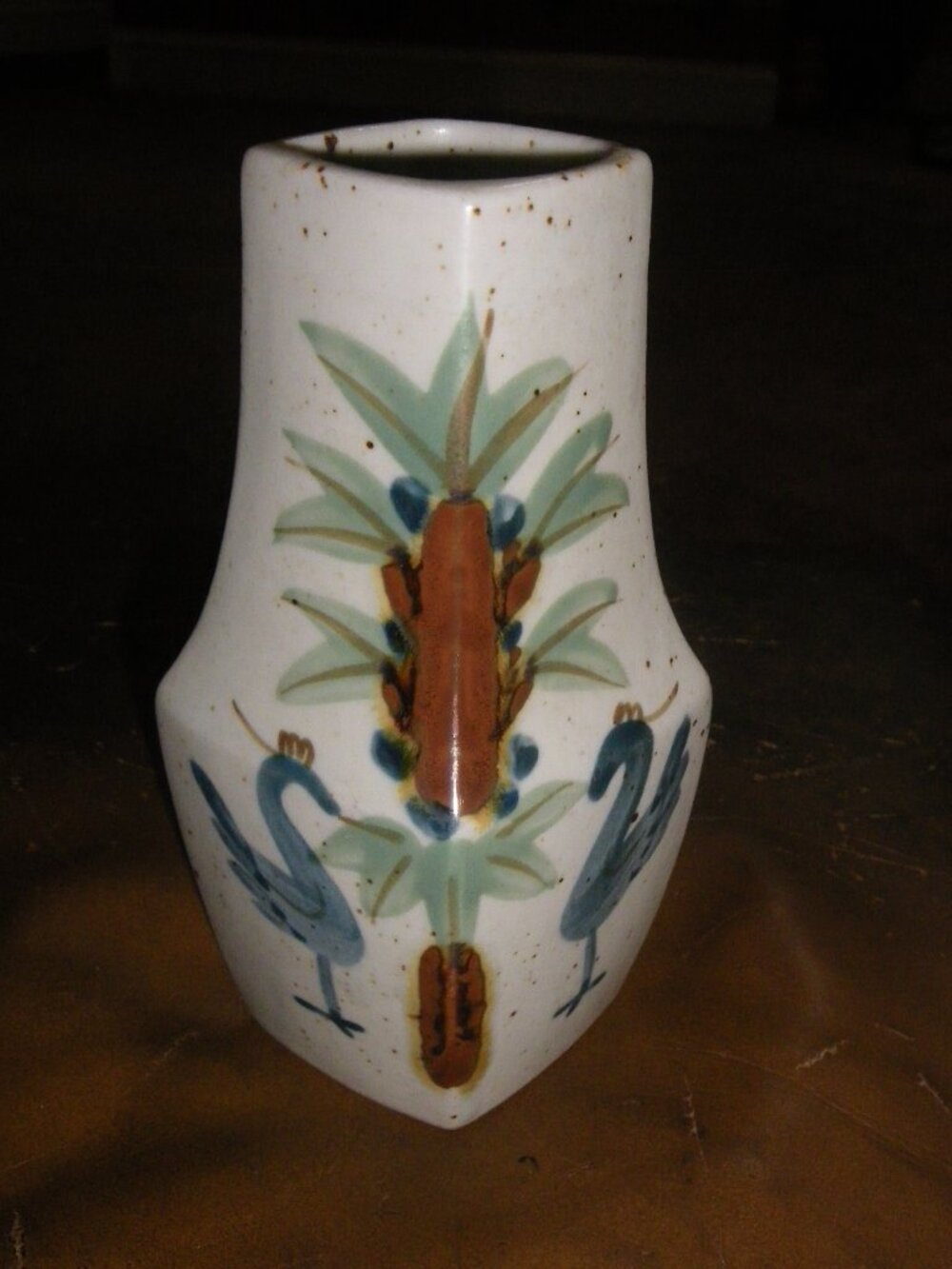 Vintage Small Stoneware Glazed Vase Japan Noritake-Vertrieb
